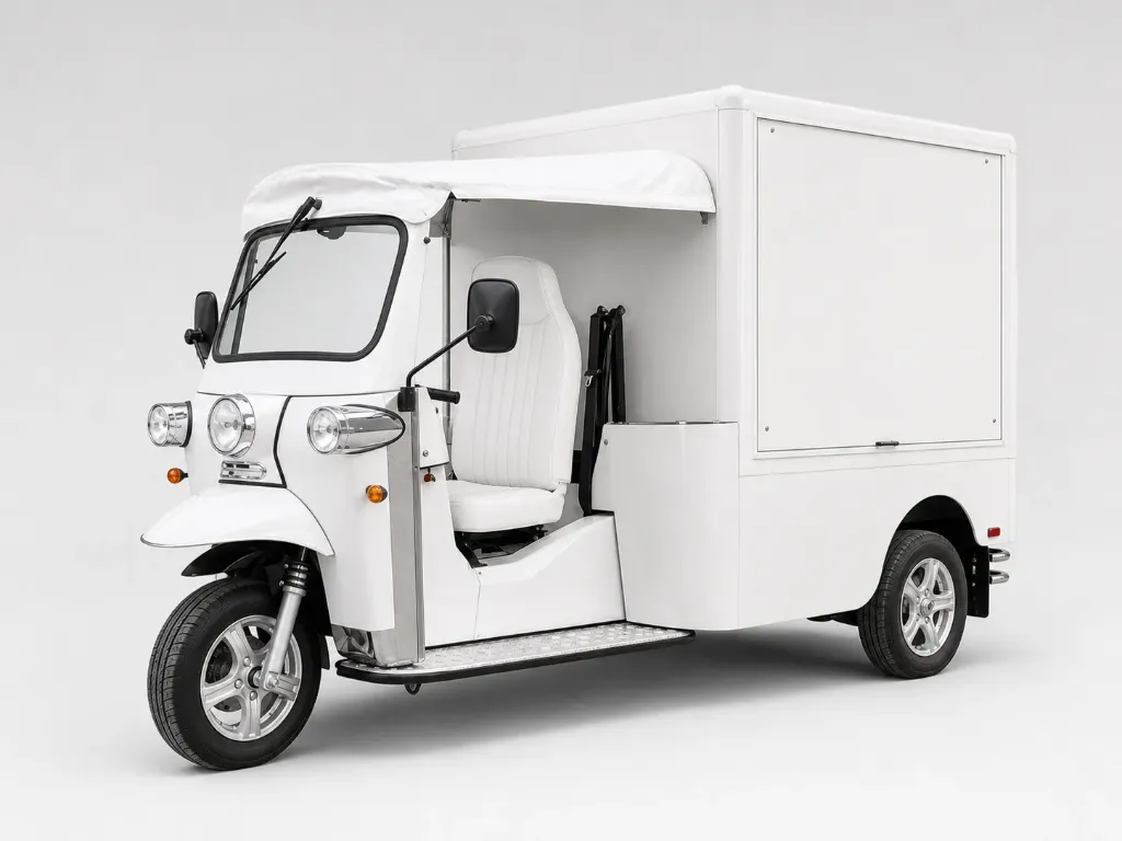 eTuk Cargo | Pre-Owned | White / White